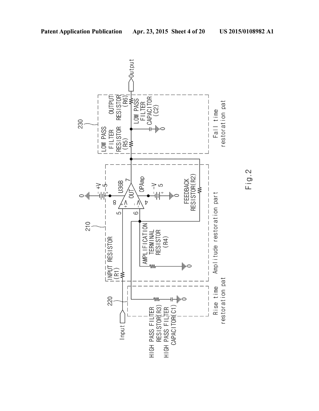 ANALOG SIGNAL CORRECTING CIRCUIT IMPROVING SIGNAL DISTORTION DUE TO CABLE - diagram, schematic, and image 05