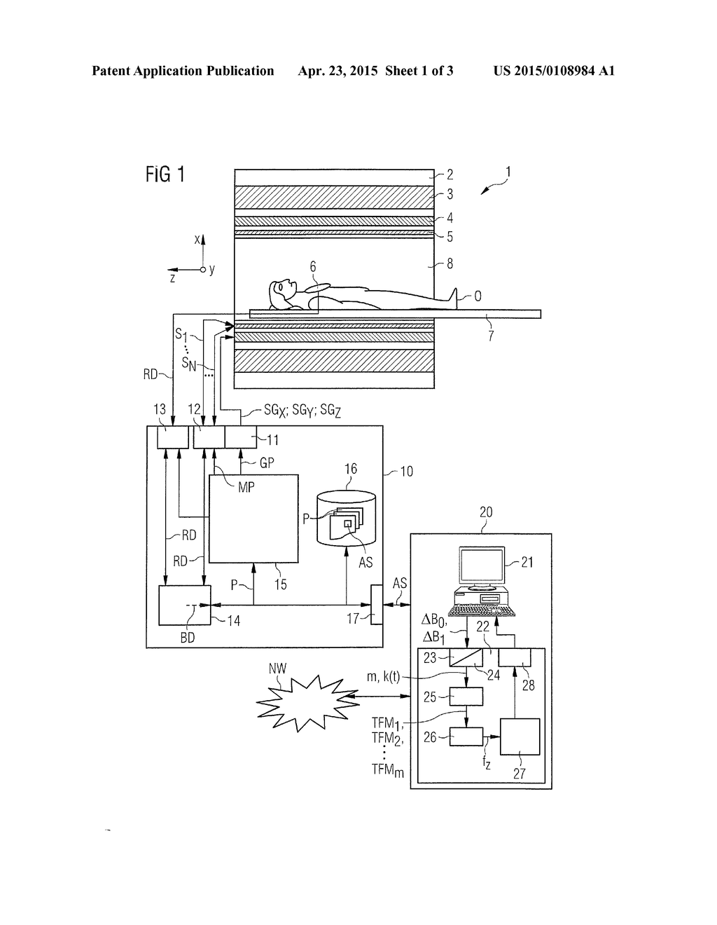 METHOD AND APPARATUS FOR DETERMINATION OF A MAGNETIC RESONANCE SYSTEM     CONTROL SEQUENCE - diagram, schematic, and image 02