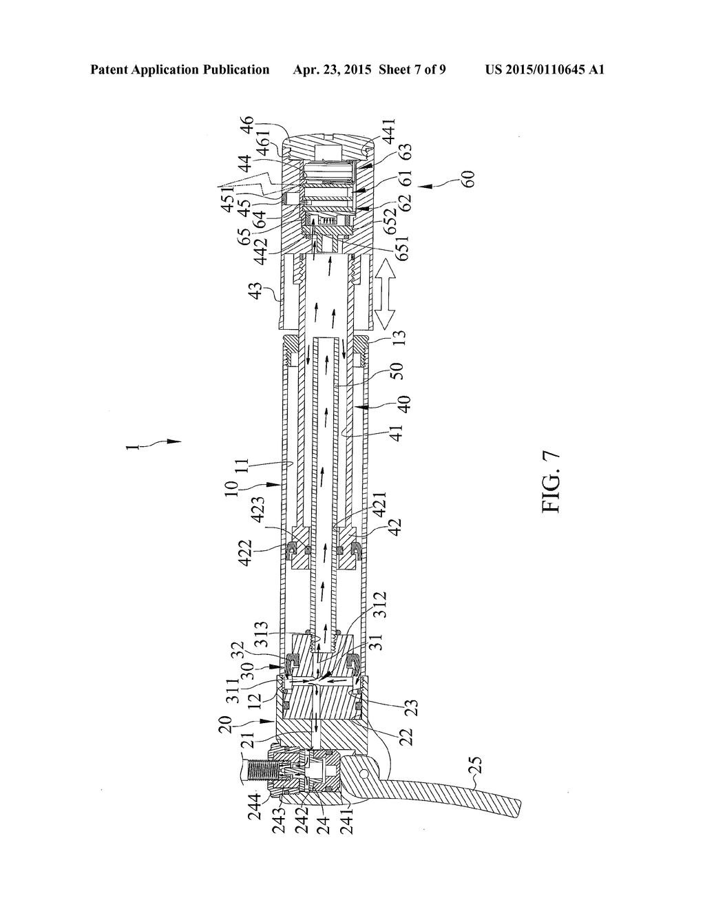 Portable Pump Capable of Transmitting Air Pressure Value Via Wireless     Transmission to Mobile Electronic Device for Indication - diagram, schematic, and image 08