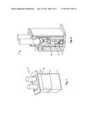 Socket Shaped Housing, Connector, and Connector Arrangement With Cable     Support diagram and image