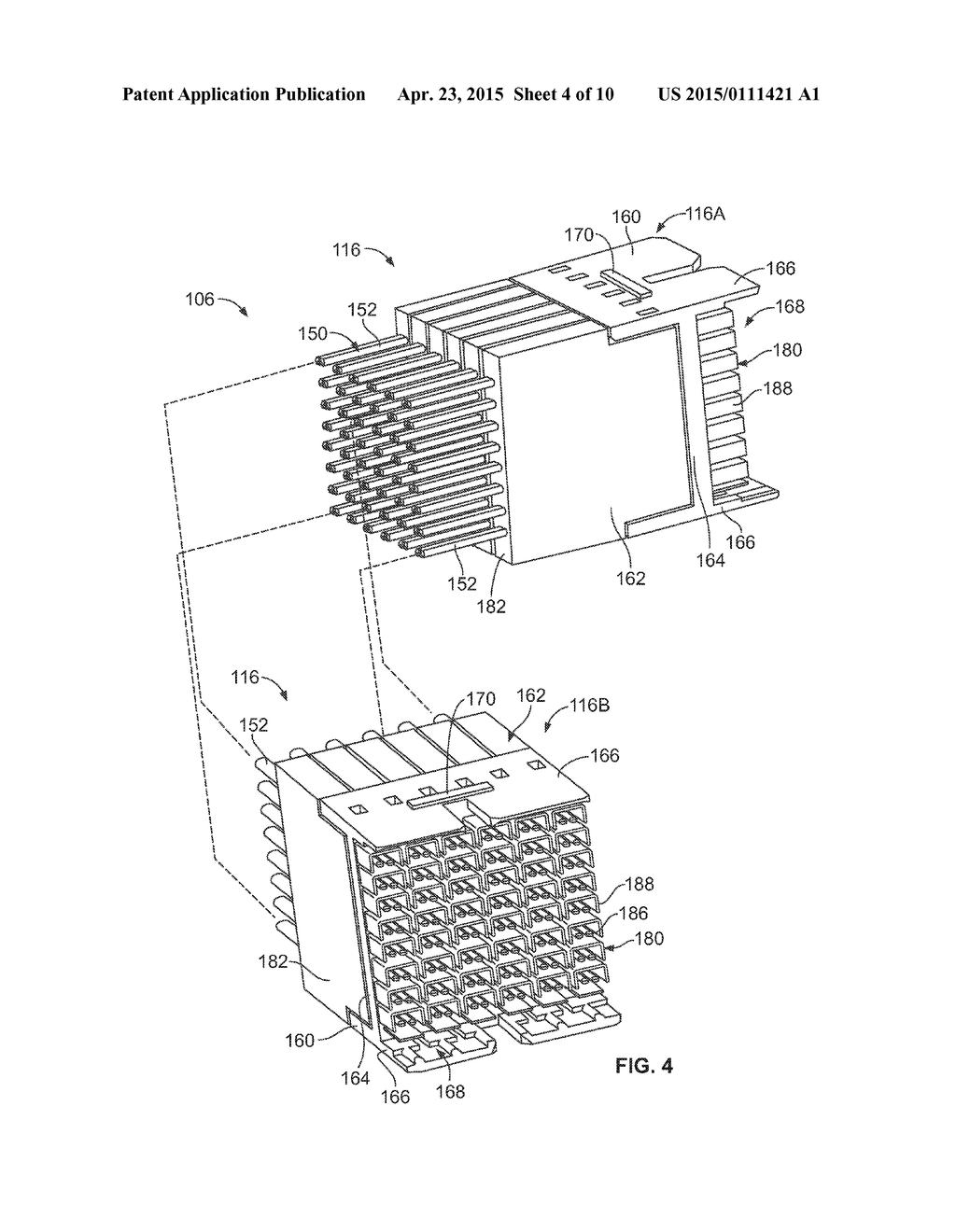 CABLE CONNECTOR ASSEMBLY AND CABLE TRAY HAVING A FLOATABLE CABLE CONNECTOR - diagram, schematic, and image 05