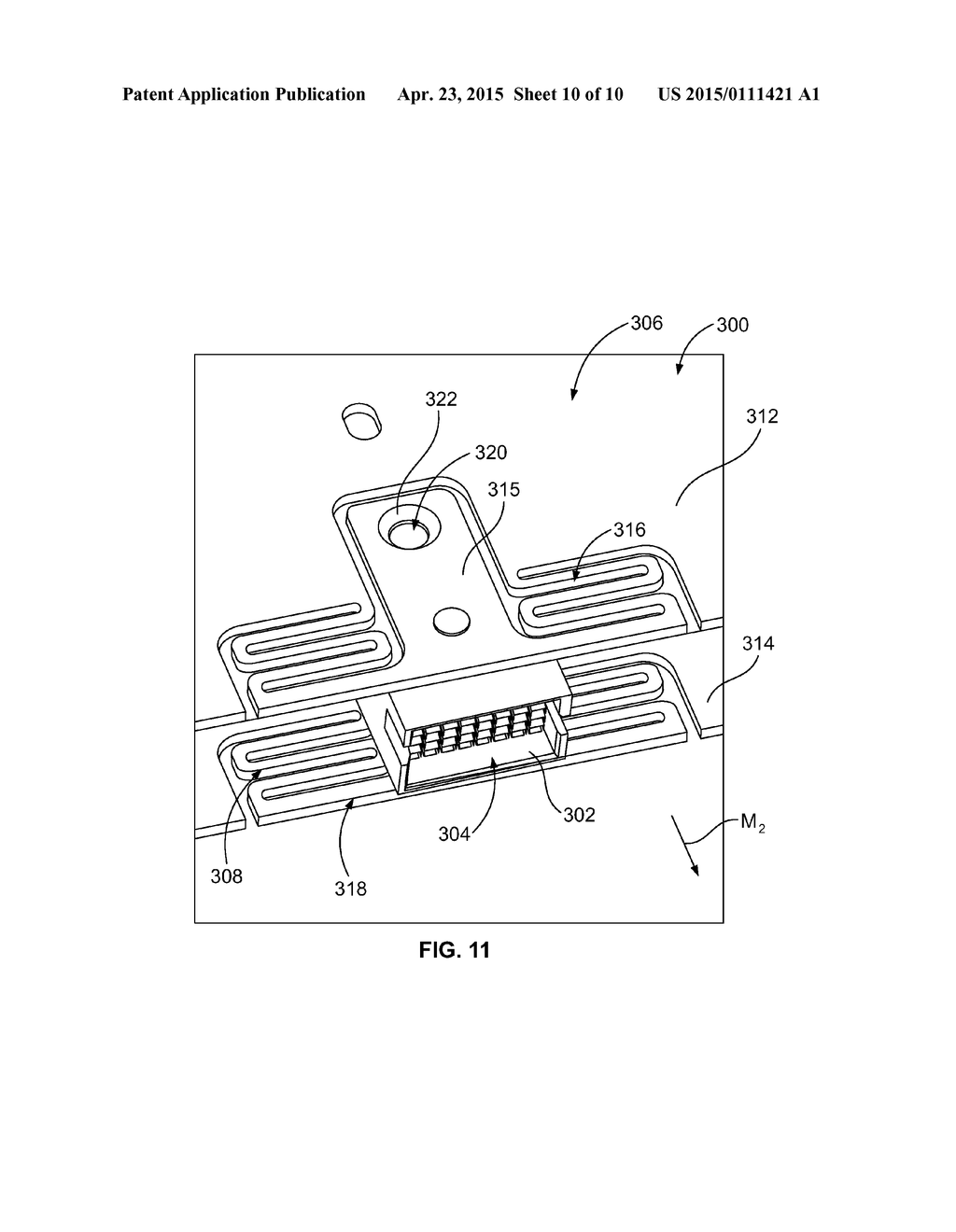 CABLE CONNECTOR ASSEMBLY AND CABLE TRAY HAVING A FLOATABLE CABLE CONNECTOR - diagram, schematic, and image 11