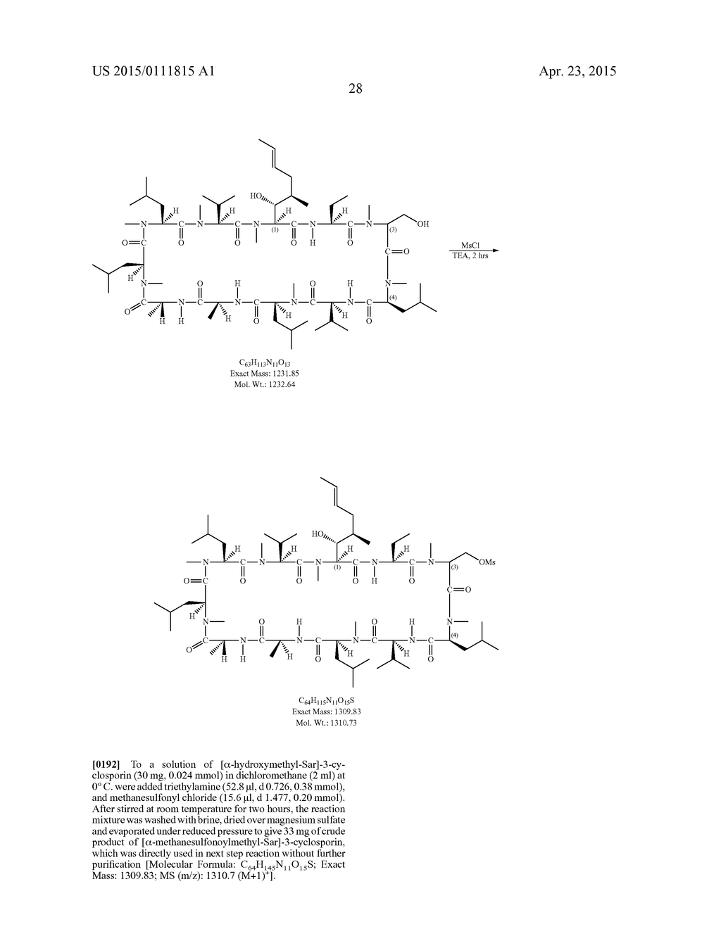 NOVEL CYCLOSPORIN DERIVATIVES FOR THE TREATMENT AND PREVENTION OF VIRAL     INFECTIONS - diagram, schematic, and image 29