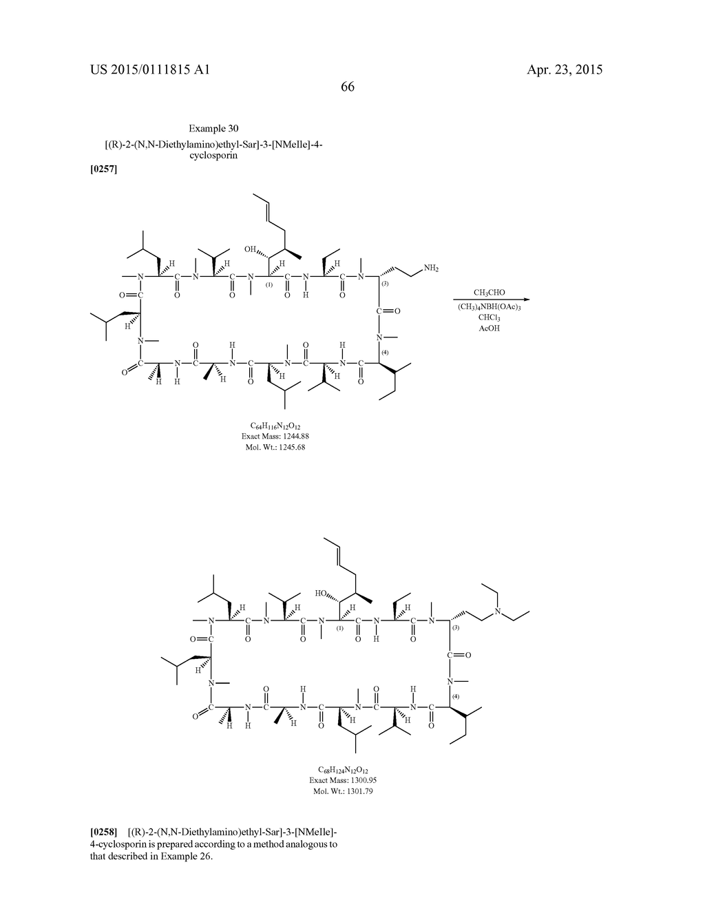 NOVEL CYCLOSPORIN DERIVATIVES FOR THE TREATMENT AND PREVENTION OF VIRAL     INFECTIONS - diagram, schematic, and image 67