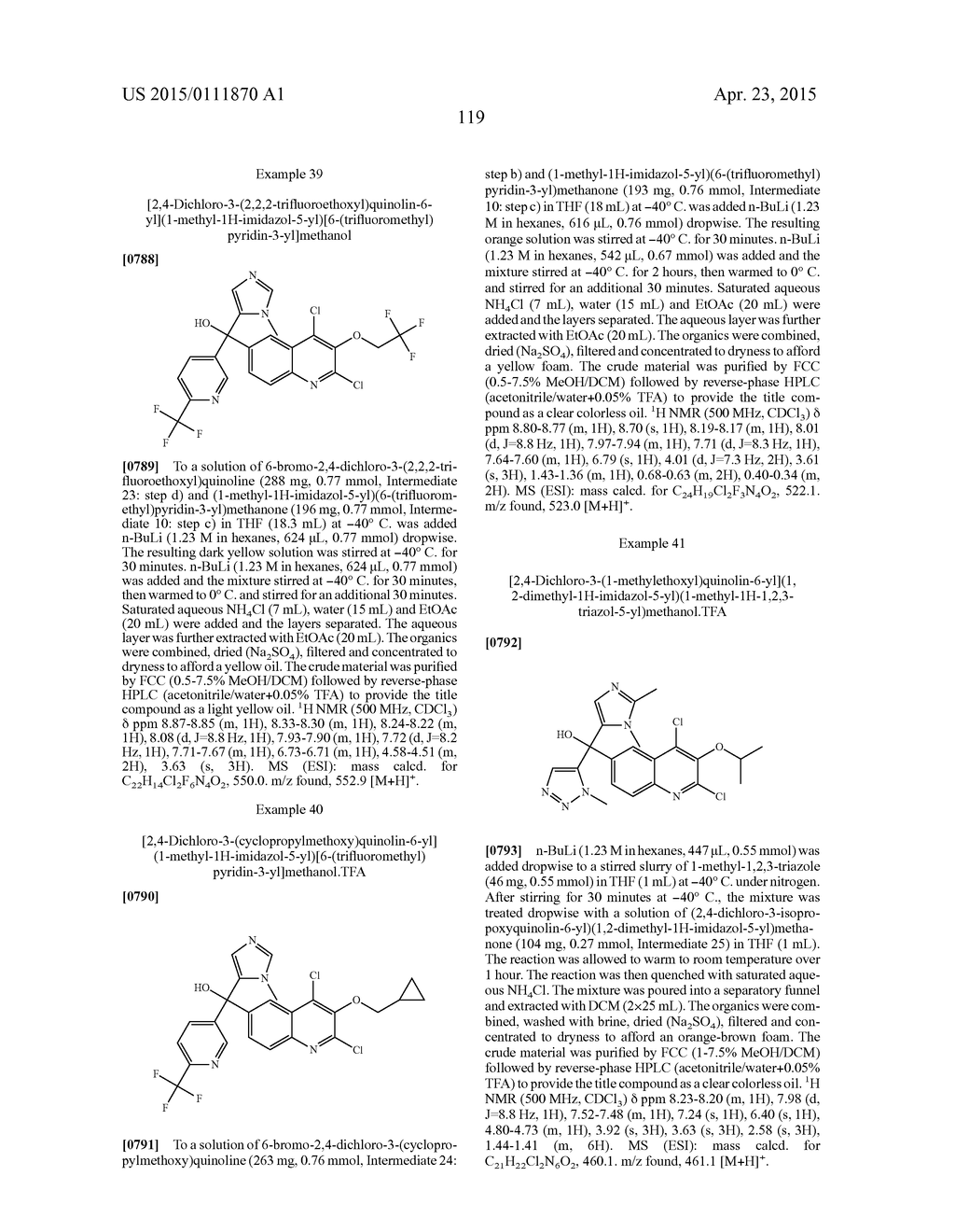 QUINOLINYL MODULATORS OF RORyt - diagram, schematic, and image 120