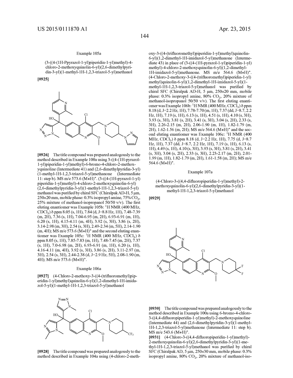 QUINOLINYL MODULATORS OF RORyt - diagram, schematic, and image 145