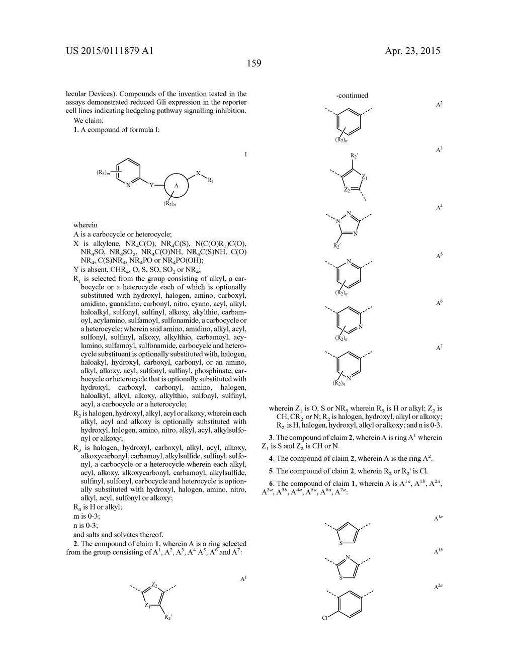 PYRIDYL INHIBITORS OF HEDGEHOG SIGNALLING - diagram, schematic, and image 160