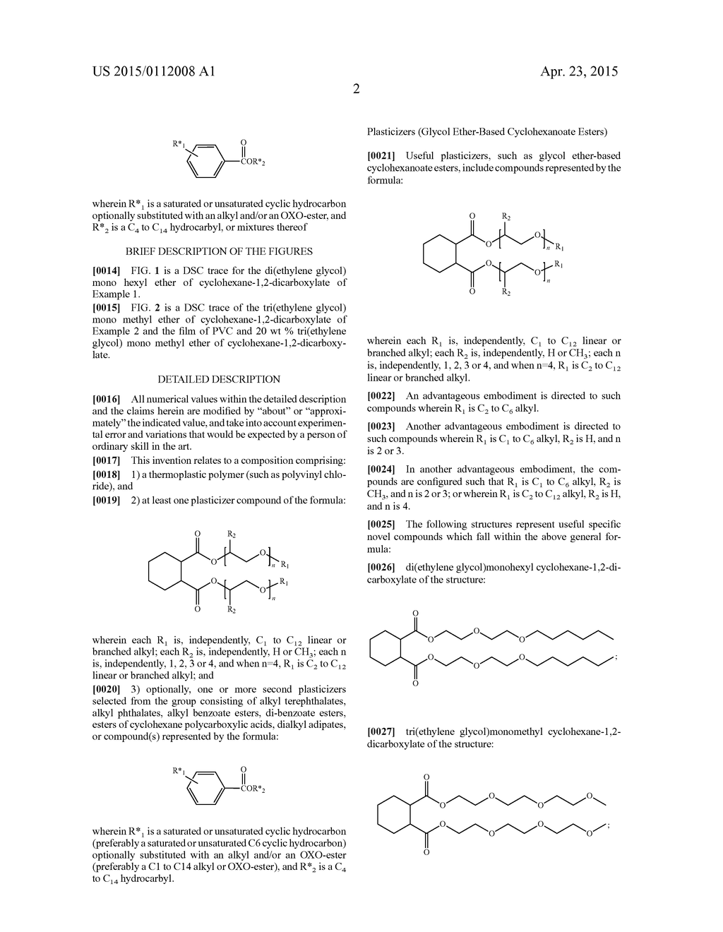 Glycol Ether-Based Cyclohexanoate Ester Plasticizers and Blends Therefrom - diagram, schematic, and image 05