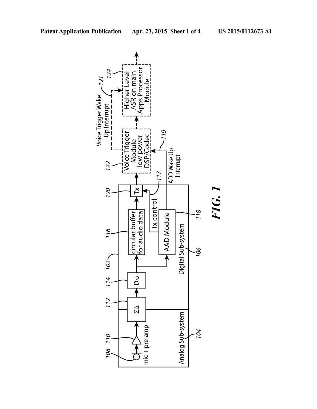 Acoustic Activity Detection Apparatus and Method - diagram, schematic, and image 02