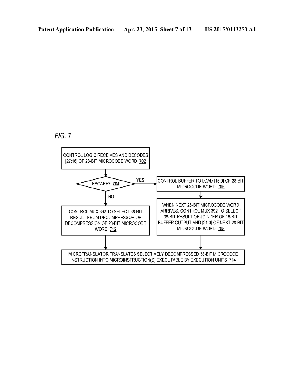 SELECTIVELY COMPRESSED MICROCODE - diagram, schematic, and image 08