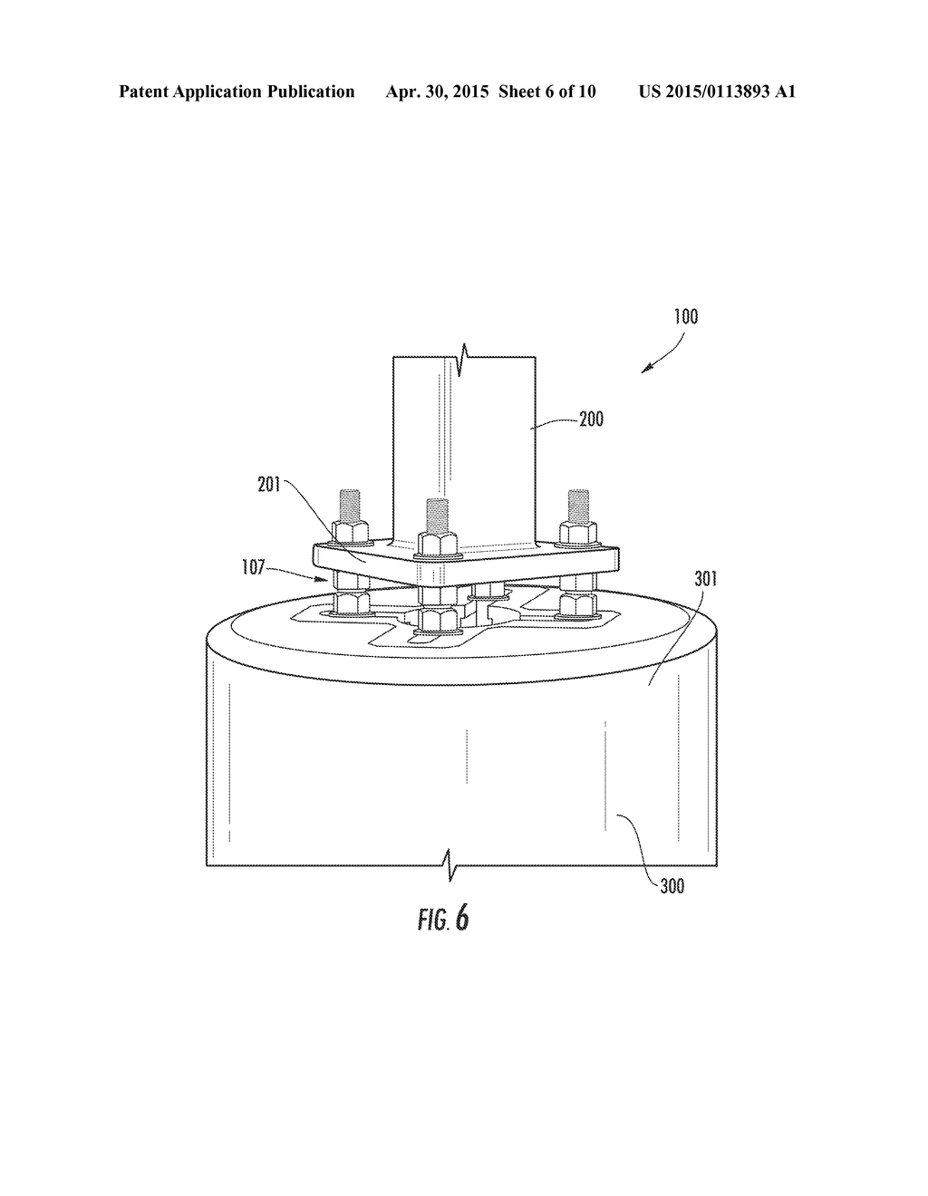 MODULAR CONCRETE POLE BASE - diagram, schematic, and image 07