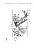 AUTOMATIC ROOT-CANAL TREATMENT-MATERIAL ARRANGEMENT AND SUPPLY DEVICE, AND     ROOT-CANAL TREATMENT-MATERIAL PACKAGING SYSTEM COMPRISING SAME diagram and image