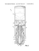 DISPENSING MODULE AND METHOD FOR DISPENSING AN ADHESIVE diagram and image