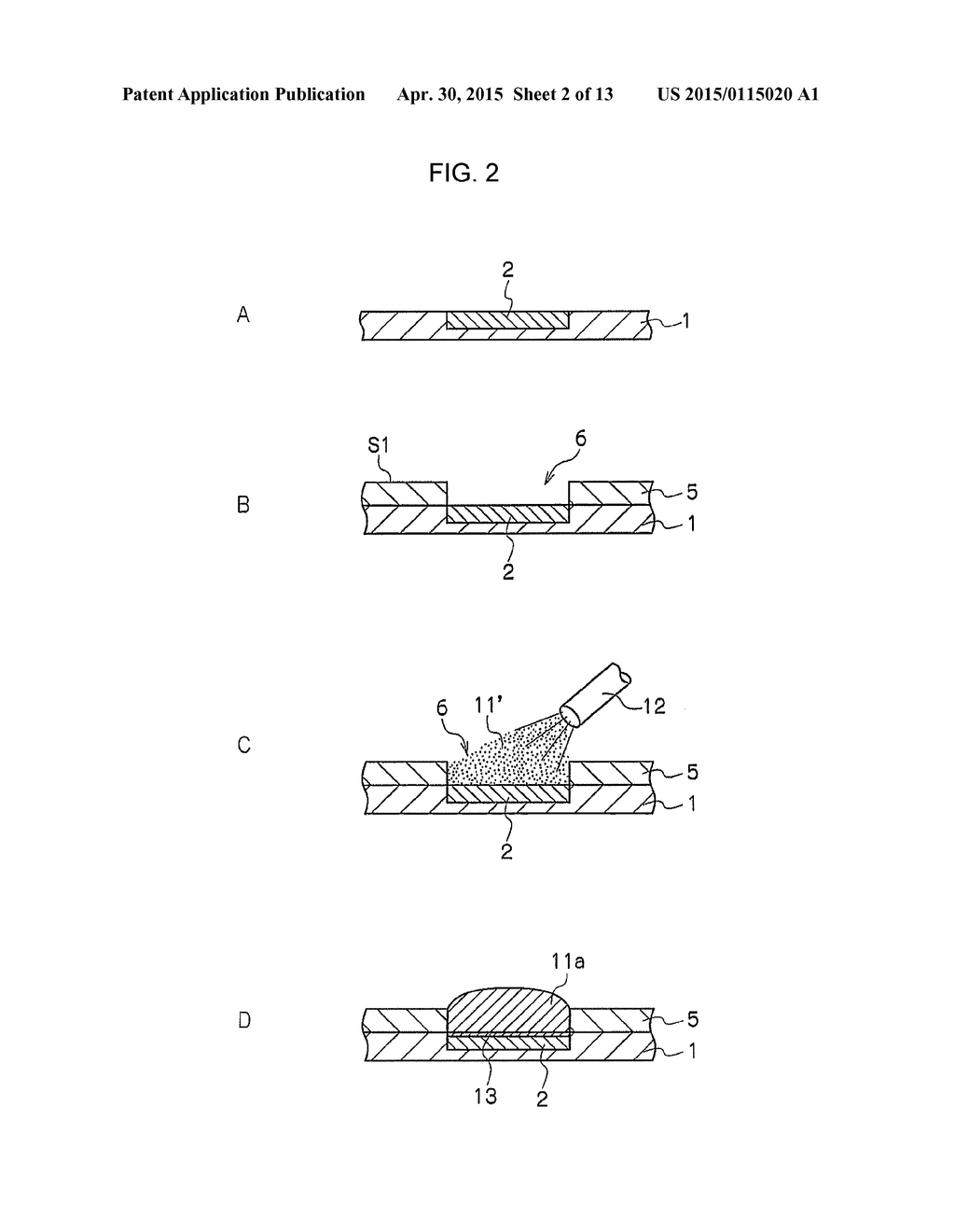 SOLDER BUMP, METHOD FOR FORMING A SOLDER BUMP, SUBSTRATE PROVIDED WITH     SOLDER BUMP, AND METHOD FOR MANUFACTURING SUBSTRATE - diagram, schematic, and image 03