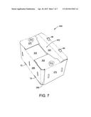 POLYGONAL CONTAINERS HAVING A LOCKING BOTTOM AND BLANKS AND METHODS FOR     FORMING THE SAME diagram and image