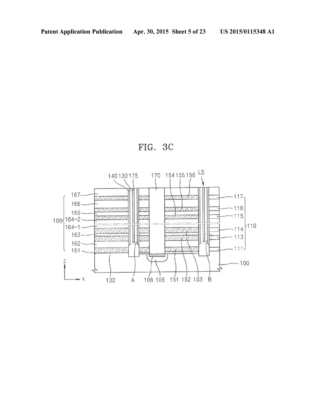 VERTICAL-TYPE NONVOLATILE MEMORY DEVICE AND METHOD OF MANUFACTURING THE     SAME - diagram, schematic, and image 06