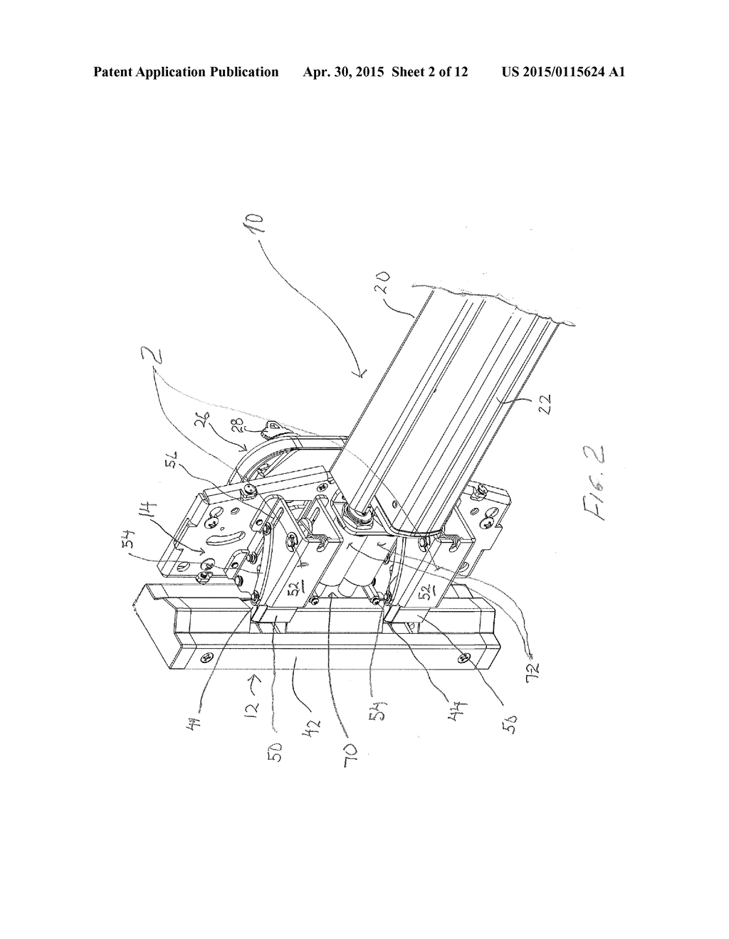 Rim Exit Device With Split Latch - diagram, schematic, and image 03