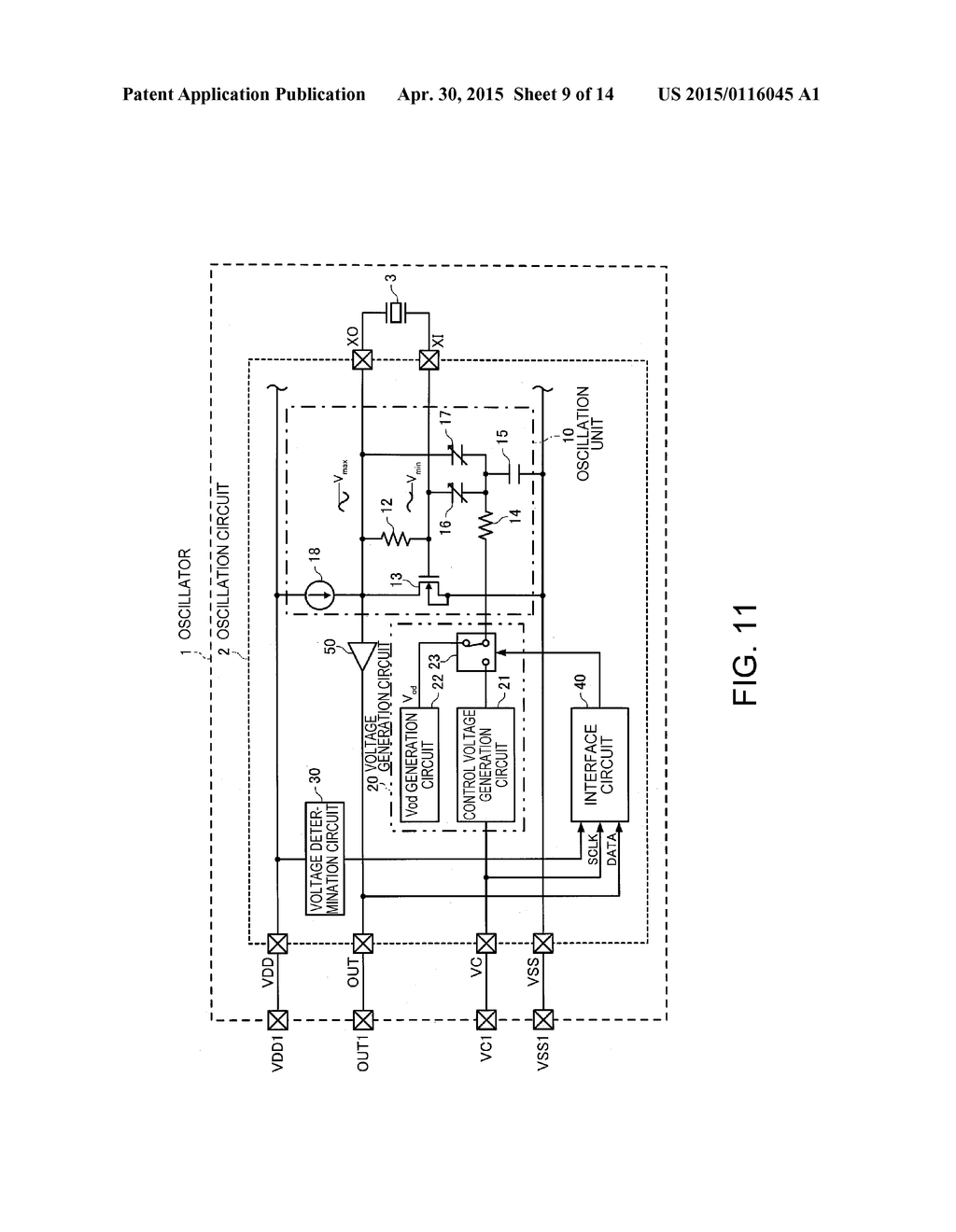 OSCILLATION CIRCUIT, OSCILLATOR, METHOD OF MANUFACTURING OSCILLATOR,     ELECTRONIC DEVICE, AND MOVING OBJECT - diagram, schematic, and image 10