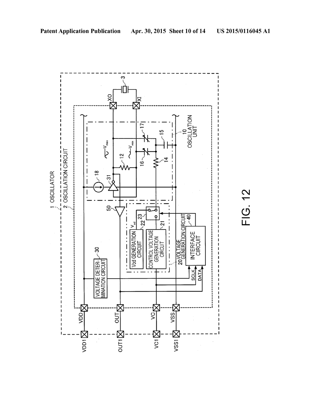 OSCILLATION CIRCUIT, OSCILLATOR, METHOD OF MANUFACTURING OSCILLATOR,     ELECTRONIC DEVICE, AND MOVING OBJECT - diagram, schematic, and image 11