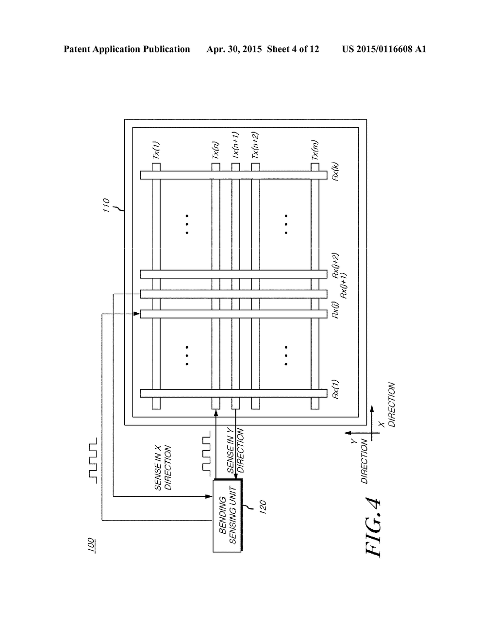 DISPLAY DEVICE AND METHOD FOR SENSING A BENDING OF THE DEVICE - diagram, schematic, and image 05