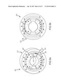 ROTARY ACTUATOR WITH COIL WINDING PORTIONS HAVING OPPOSING CURRENT FLOW     DIRECTIONS diagram and image