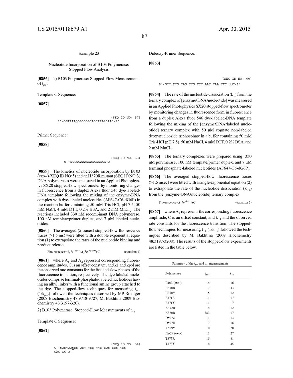 METHODS AND APPARATUS FOR SINGLE MOLECULE SEQUENCING USING ENERGY TRANSFER     DETECTION - diagram, schematic, and image 102