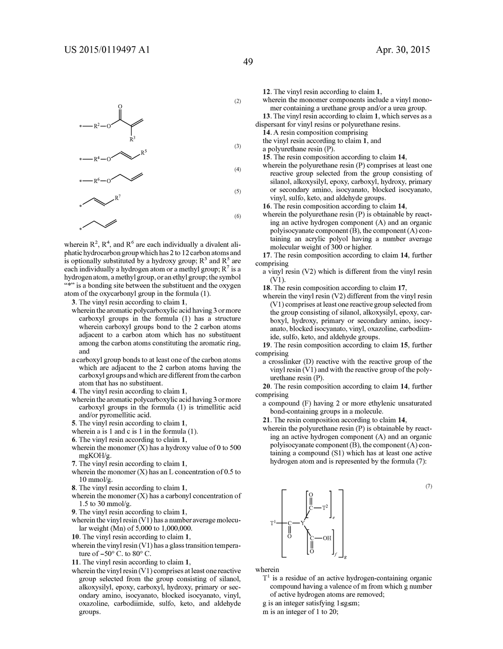 VINYL RESIN AND RESIN COMPOSITION - diagram, schematic, and image 50