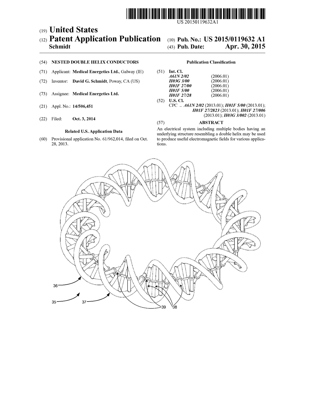 NESTED DOUBLE HELIX CONDUCTORS - diagram, schematic, and image 01