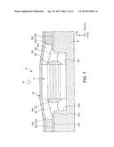 SENSOR DEVICE, FORCE DETECTING DEVICE, ROBOT, ELECTRONIC COMPONENT     CONVEYING APPARATUS, ELECTRONIC COMPONENT INSPECTING APPARATUS, AND     COMPONENT MACHINING APPARATUS diagram and image