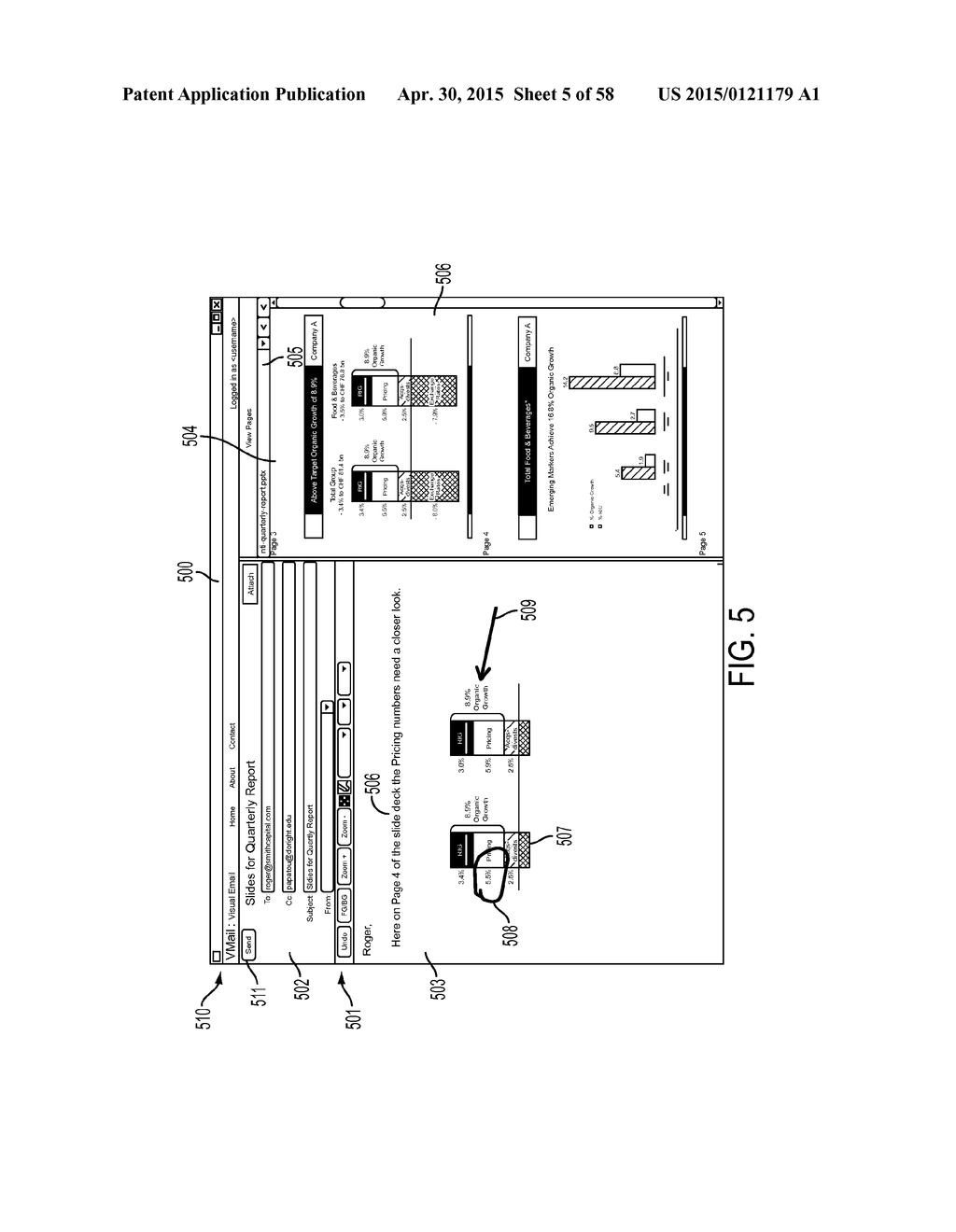 SYSTEM AND METHOD FOR CREATING GRAPHICALLY RICH MESSAGES INCORPORATING     SHARED DOCMENTS - diagram, schematic, and image 06