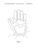 GLOVE WITH CLOSURE MEMBER diagram and image