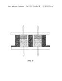 ORGANIC PHOTOVOLTAIC CELL AND LIGHT EMITTING DIODE WITH AN ARRAY OF     3-DIMENSIONALLY FABRICATED ELECTRODES diagram and image