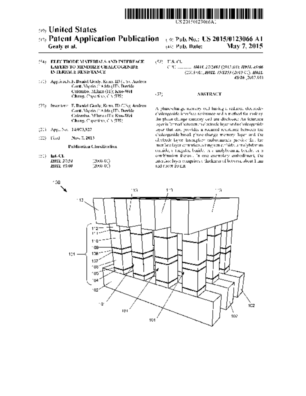 ELECTRODE MATERIALS AND INTERFACE LAYERS TO MINIMIZE CHALCOGENIDE     INTERFACE RESISTANCE - diagram, schematic, and image 01