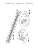 METHOD FOR INJECTION MOLDING END MUCKETS TO A PREVIOUSLY MOLDED VEHICLE     PANEL AND PRIOR TO INSTALLATION OF A SEPARATELY EXTRUDED AND ELONGATED     COMPRESSION SEAL diagram and image