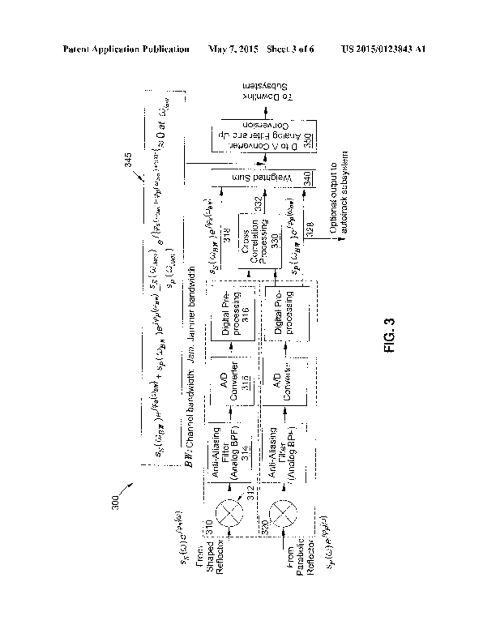 RECEIVER DUAL-REFLECTOR ANTENNA SYSTEM FOR INTERFERENCE SUPPRESSION     ONBOARD SATELLITE - diagram, schematic, and image 04