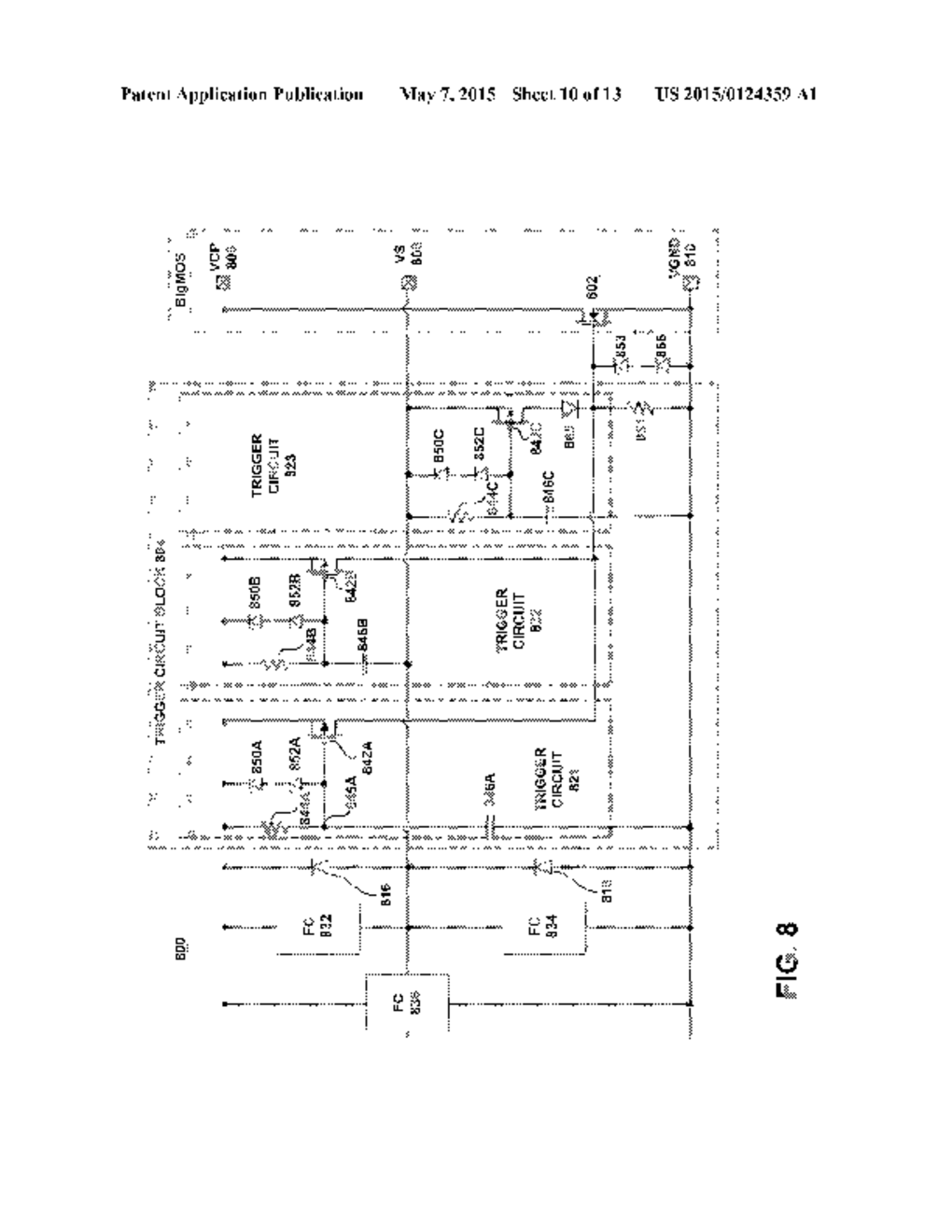 COMBINED ESD ACTIVE CLAMP FOR CASCADED VOLTAGE PINS - diagram, schematic, and image 11