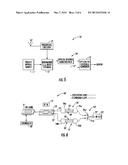 TUNABLE RF FILTER DEVICE USING OPTICAL WAVEGUIDE PATHS WITH SPLITTER AND     COMBINER PAIRS AND RELATED METHODS diagram and image