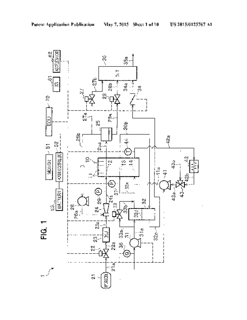 FUEL CELL SYSTEM AND CONTROL METHOD FOR THE SAME - diagram, schematic, and image 02