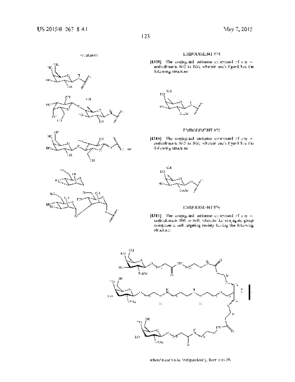 CONJUGATED ANTISENSE COMPOUNDS AND THEIR USE - diagram, schematic, and image 124