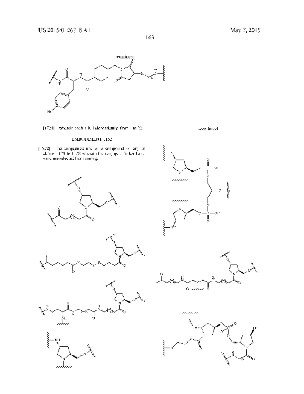 CONJUGATED ANTISENSE COMPOUNDS AND THEIR USE - diagram, schematic, and image 164