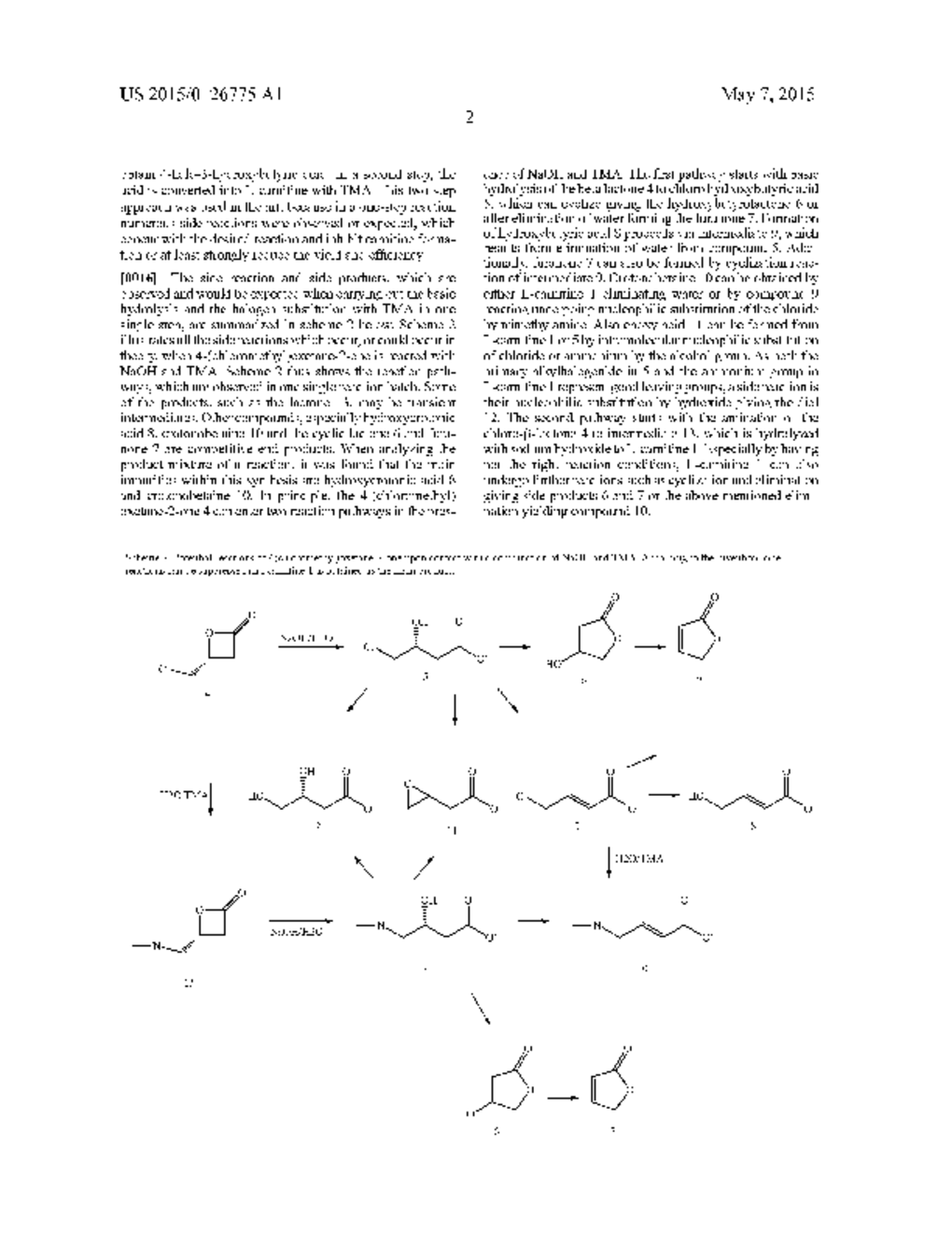 PROCESS FOR THE PRODUCTION OF CARNITINE FROM BETA-LACTONES - diagram, schematic, and image 03