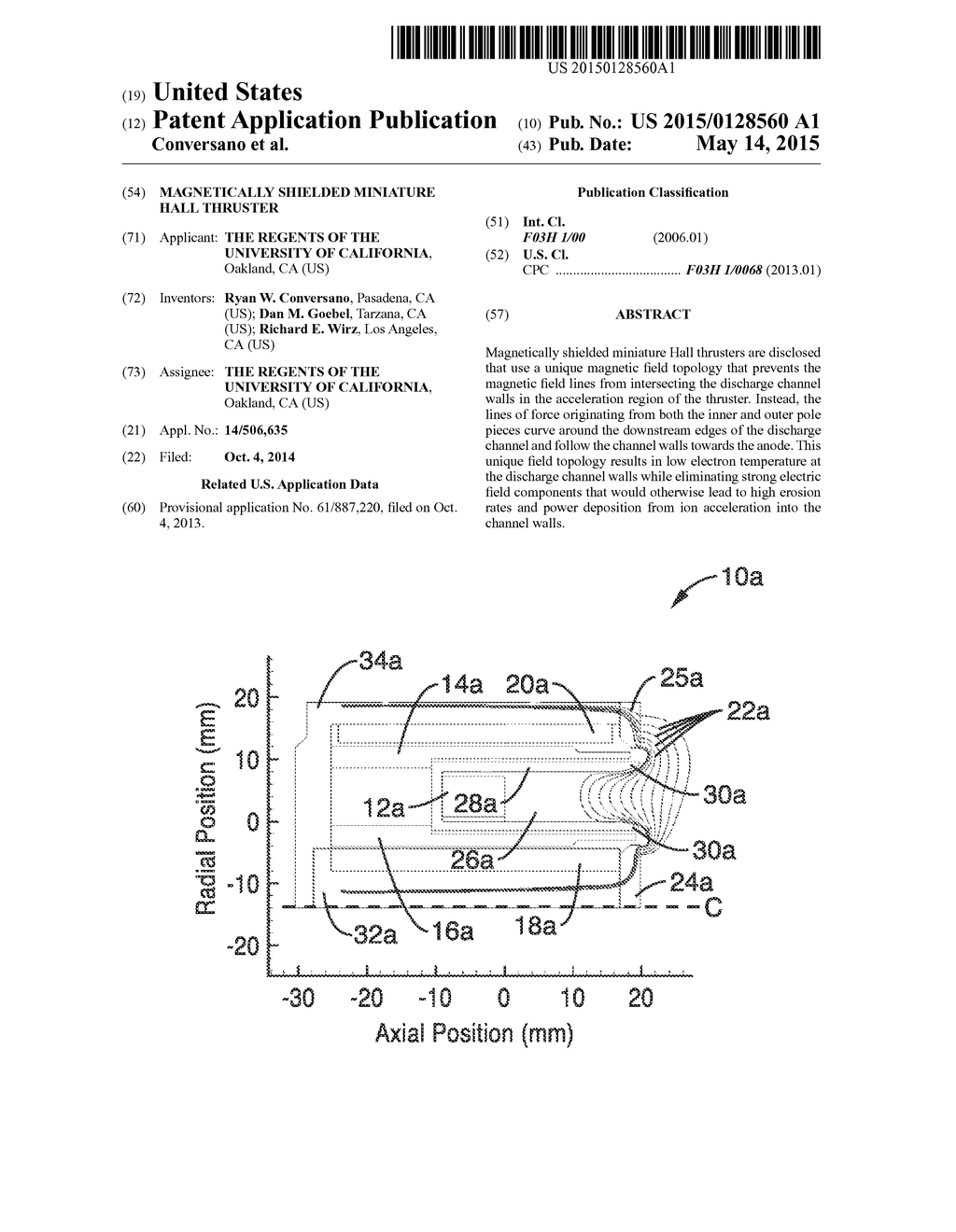 MAGNETICALLY SHIELDED MINIATURE HALL THRUSTER - diagram, schematic, and image 01