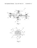 ROTARY-WING DRONE WITH GEARLESS-DRIVE AND FAST-MOUNTING PROPELLERS diagram and image