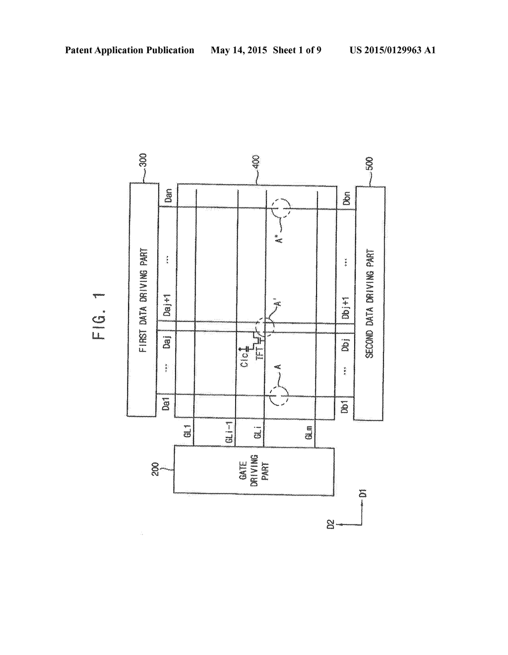 ARRAY SUBSTRATE AND A DISPLAY DEVICE HAVING THE SAME - diagram, schematic, and image 02