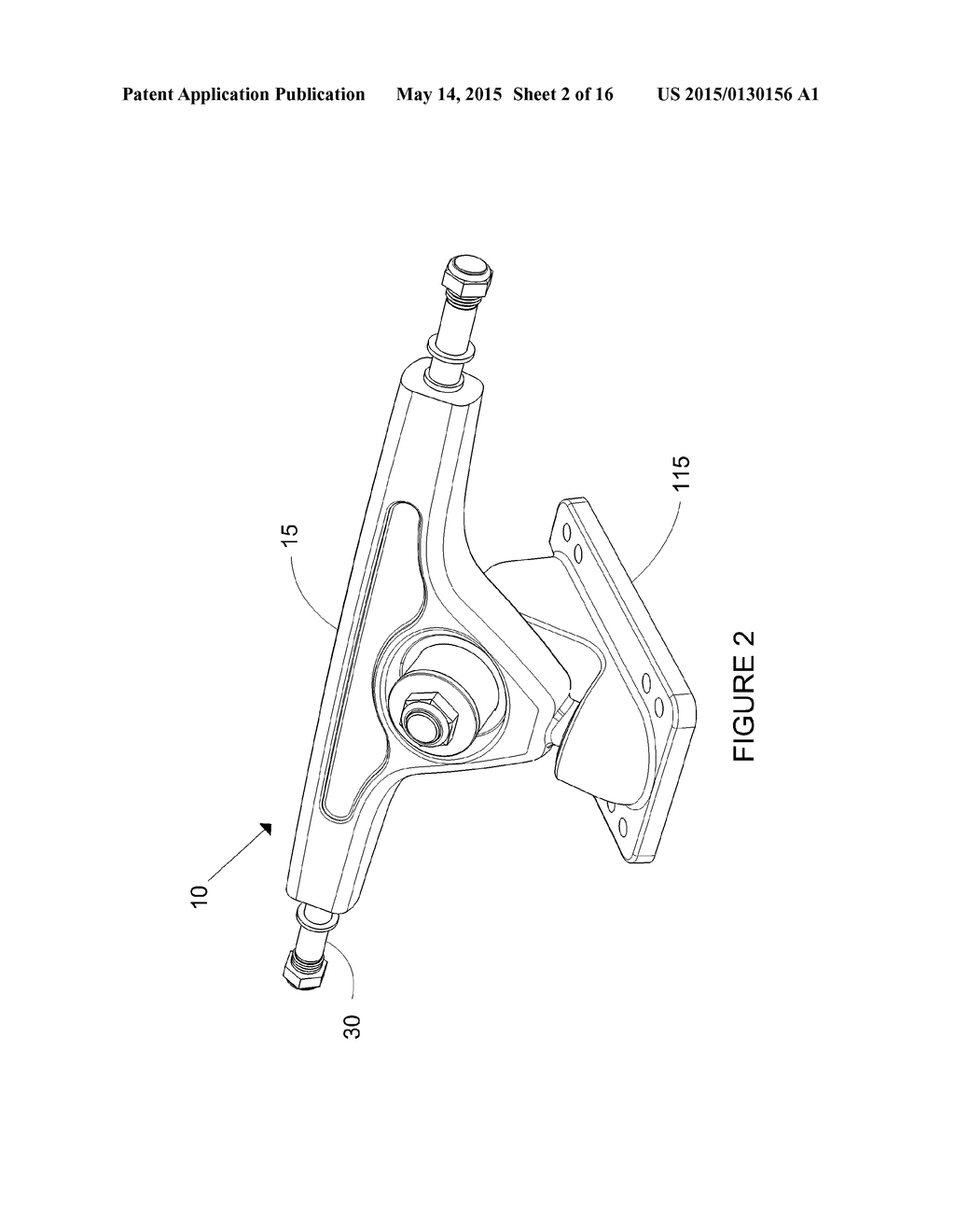 Skateboard / Longboard Truck with Advanced Pivot Mechanism - diagram, schematic, and image 03