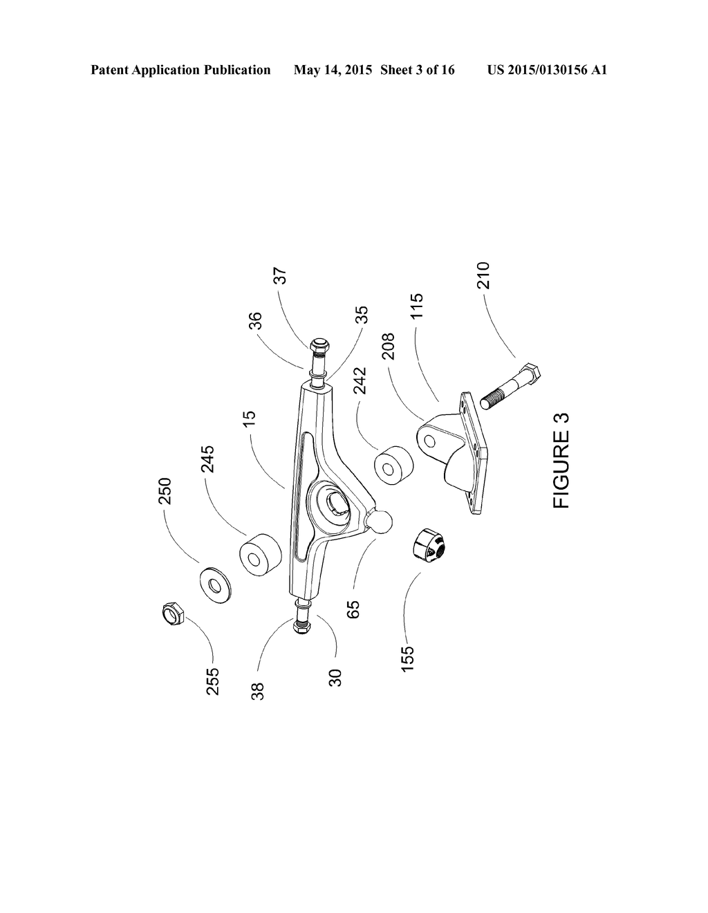 Skateboard / Longboard Truck with Advanced Pivot Mechanism - diagram, schematic, and image 04