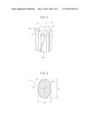 STATOR OF ELECTRIC MOTOR PROVIDED WITH COIL FASTENING PART, ELECTRIC     MOTOR, AND FASTENING METHOD OF UNIT COIL diagram and image