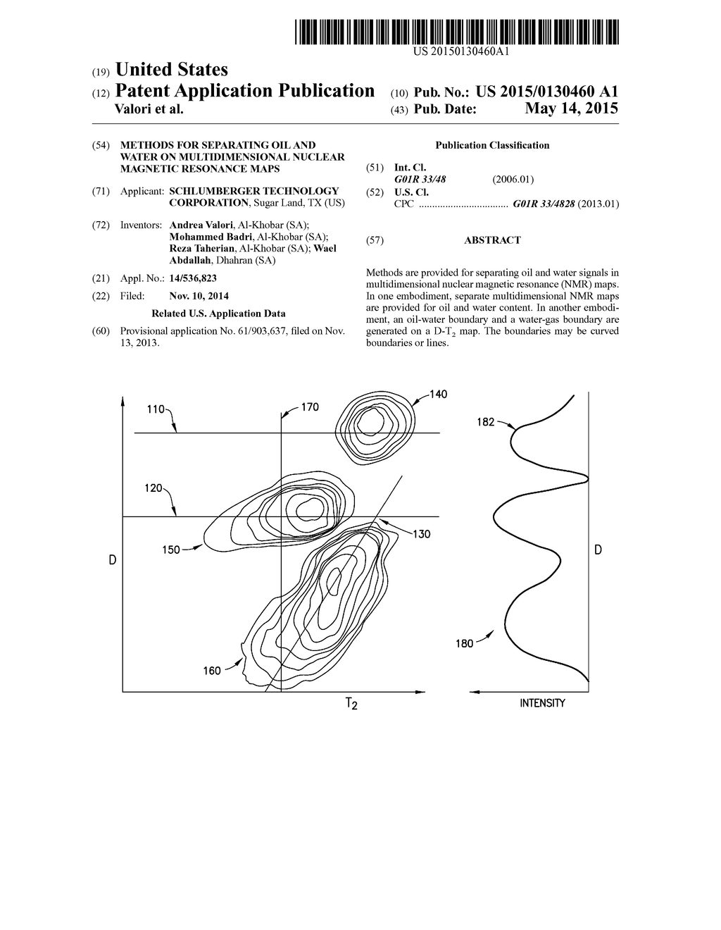 METHODS FOR SEPARATING OIL AND WATER ON MULTIDIMENSIONAL NUCLEAR MAGNETIC     RESONANCE MAPS - diagram, schematic, and image 01