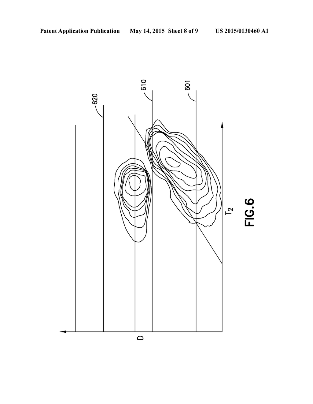 METHODS FOR SEPARATING OIL AND WATER ON MULTIDIMENSIONAL NUCLEAR MAGNETIC     RESONANCE MAPS - diagram, schematic, and image 09