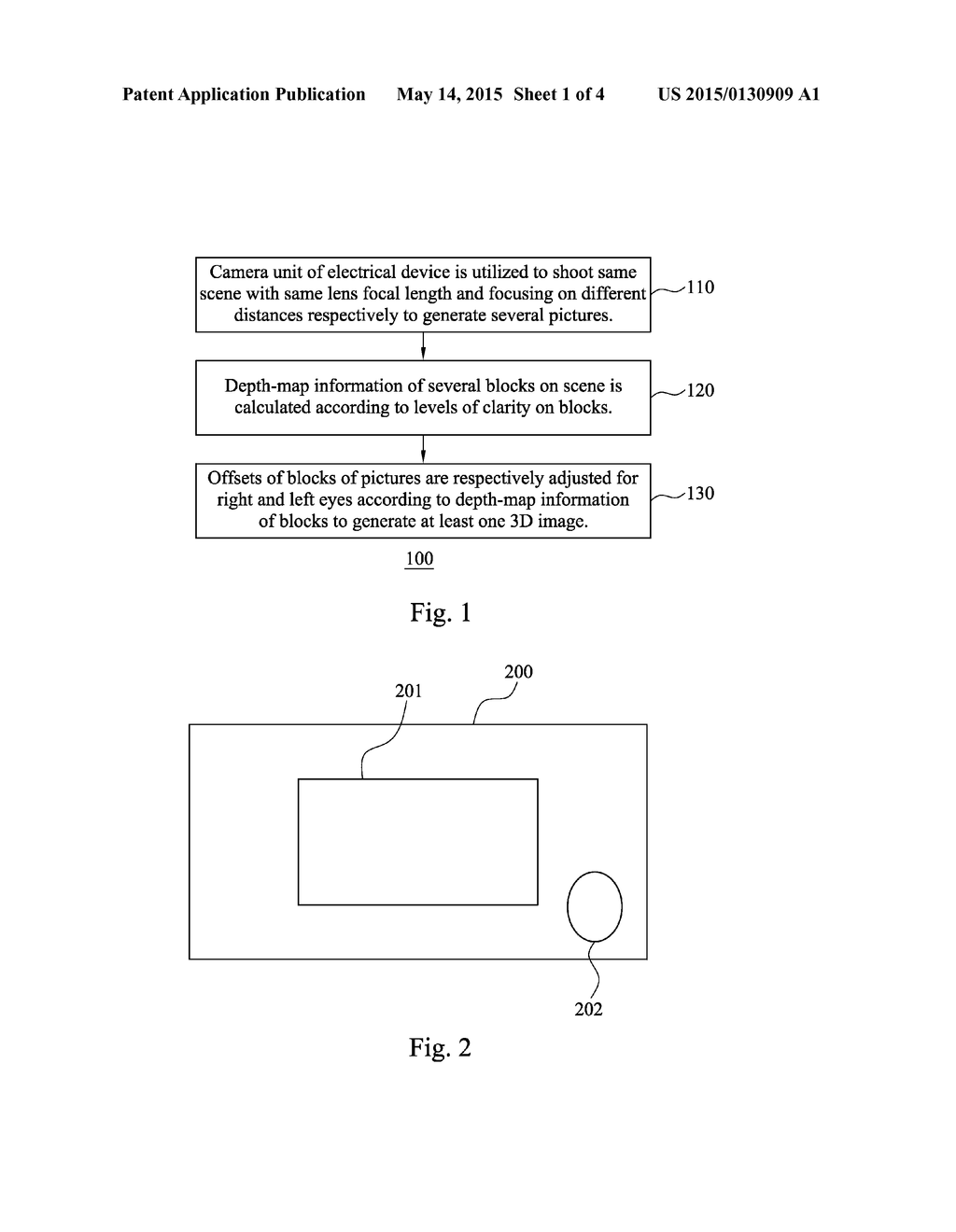 METHOD AND ELECTRICAL DEVICE FOR TAKING THREE-DIMENSIONAL (3D) IMAGE AND     NON-TRANSITORY COMPUTER-READABLE STORAGE MEDIUM FOR STORING THE METHOD - diagram, schematic, and image 02